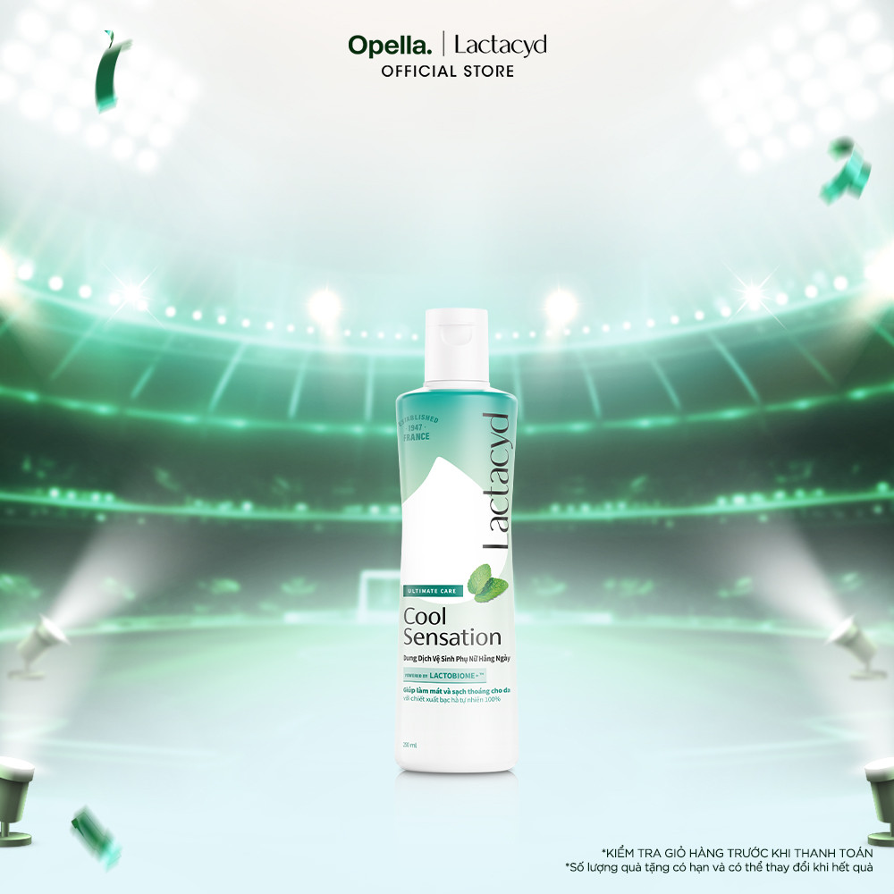Dung Dịch Vệ Sinh Phụ Nữ Lactacyd Cool Sensation 250ml Mát Lạnh & Sạch Thoáng Dài Lâu