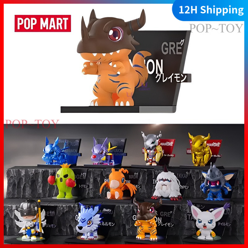 POPMART Digimon Adventure Series Fridge Magnet refrigerator magnet blind box Pop Mart   đồ chơi búp 