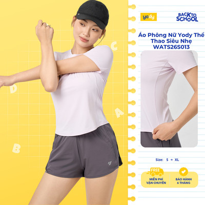 Áo Phông Nữ Yody Thể Thao Siêu Nhẹ WATS26S013