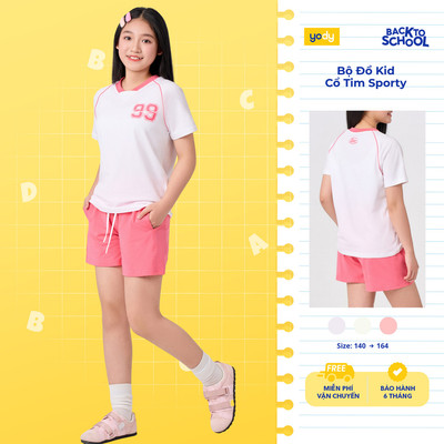 Bộ đồ kid YODY set áo quần cho bé, vải cotton thoáng mát ICST26S002