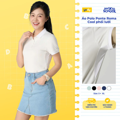 Áo polo nữ Yody thể thao siêu nhẹ dệt lỗ nhỏ giúp thoáng khí thoải mái vận động WAPO25S173