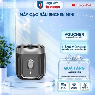 Máy cạo râu Enchen Mini 6 lưỡi dao kép mỏng, chống nước IPX7, pin sử dụng đến 2 tháng - BH 6 tháng