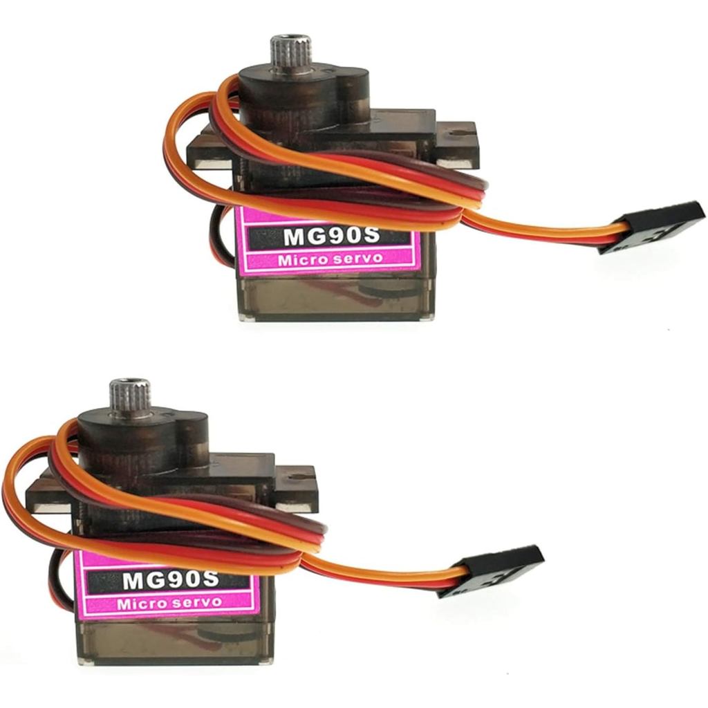 2 Chiếc MG90S 9g Kim Loại Gear Micro Tower Pro Servo Nâng Cấp SG90 Kỹ Thuật Số Micro Servo Cho Xe RC