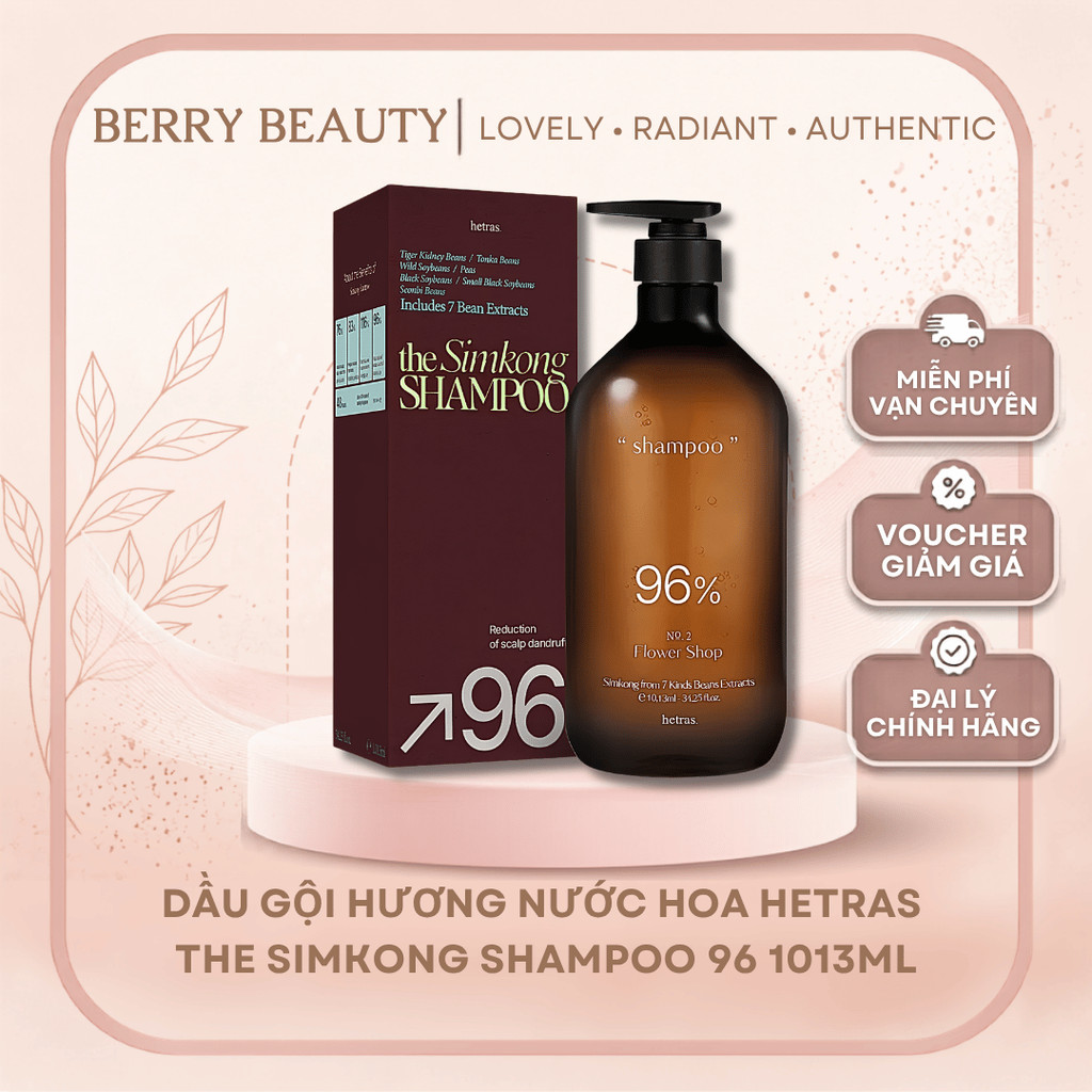 [Đại Lý Chính Hãng] Dầu Gội Hetras The Simkong Shampoo 96 1013ml | Dầu Gội Hương Nước Hoa Cao Cấp