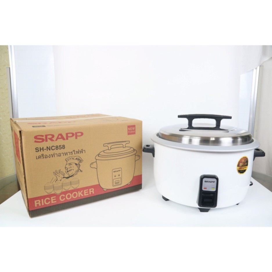 Nồi cơm điện công nghiệp SRAPP  14L Nấu 8-9kg gạo 3000w SH-NC858 Bảo Hành 12 Tháng