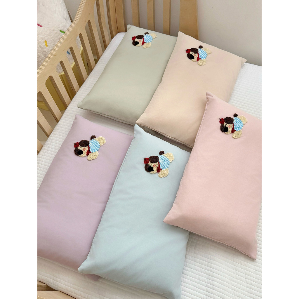 Misu Cotton Nguyên Chất Chải Gối Trẻ Em Vỏ Gối Đơn 40x60 Vỏ Gối Cho Bé 30x50 Vỏ Gối Cao Su Mùa Đông