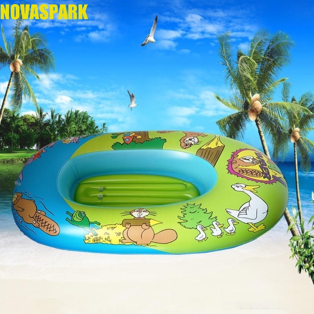 NOVASPARK Thuyền Kayak bơm hơi cho trẻ em, Thiết kế hoạt hình Thiết kế thú vị Thuyền Kayak bơm hơi, 