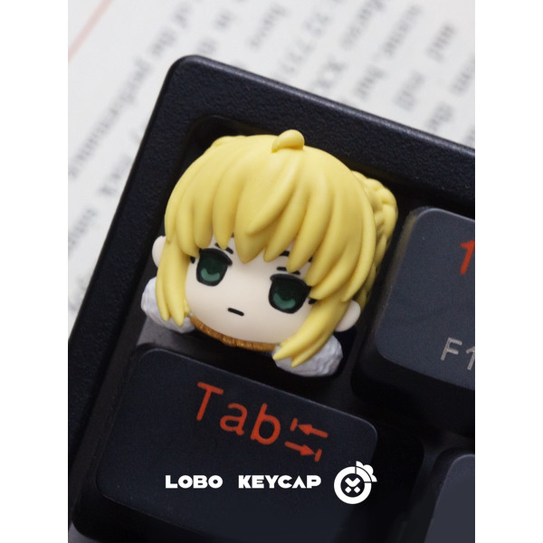 [Phong cách mới] Original Unique Keycap Fate Series Theme saber Arthuria Pendragon Unique Resin Art 