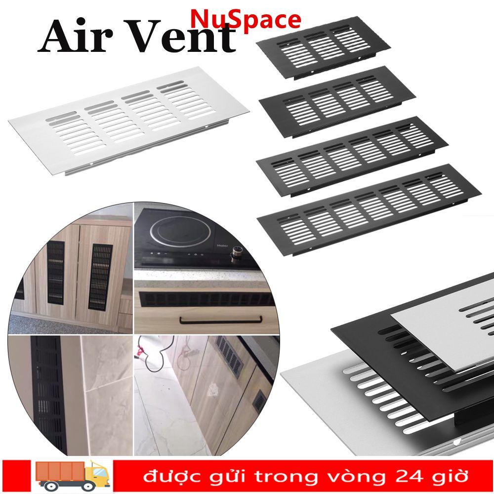 NUSPACE Air Vent Decor Home Tủ Quần Áo Bền Giày Louver Hợp Kim Nhôm Thông Gió Lưới Tản Nhiệt
