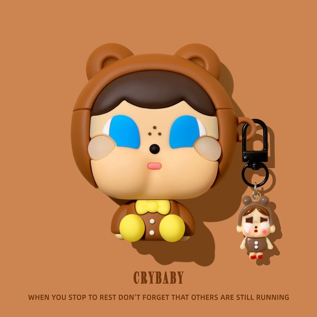 Mới Crybaby Dễ Thương AirPods Ốp Lưng Silicon AirPods Pro 3 Ốp Lưng Tai Nghe AirPods 4 Vỏ Bảo Vệ Air