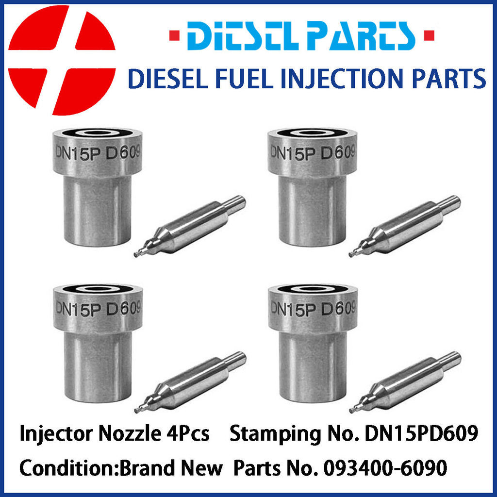 4 Vòi phun nhiên liệu Diesel DN15PD609 093400-6090 cho Mitsubishi 4D68 4D68T MD165282
