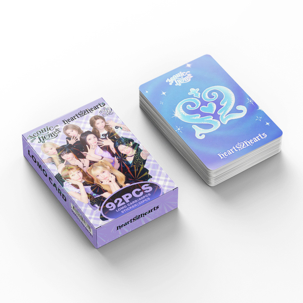92 Chiếc Hearts2Hearts H2H ICONIC HEART Lomo Cards RUDE FOCUS Album The Chase Dán Pretty Please Butt