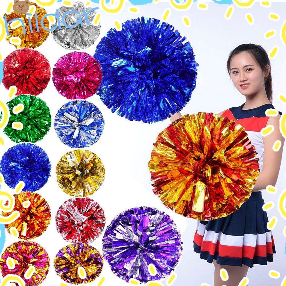 HLAR Cheerleader Pom Poms Concert Fancy Tay cầm hai lỗ Câu lạc bộ Đồ thể thao