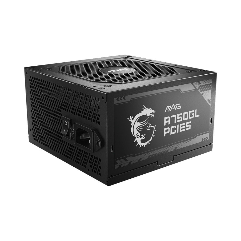 Nguồn Máy Tính MSI MAG A750GL PCIE5 750W 80 Plus Gold, ATX 3.0, PCIe 5.0, Bảo Hành 5 Năm