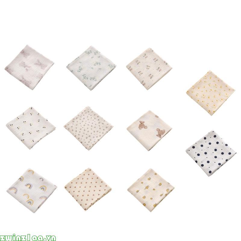Zwinz1aa Chăn Muslin thoáng khí mềm mại mềm mại cho bé trai- Bé gái- Vải Muslin