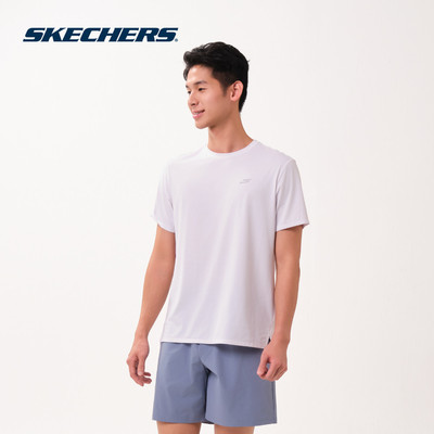 Áo Thun Tay Ngắn Nam Skechers Walking Performance Short Sleeve Tee - SP126M102-0019