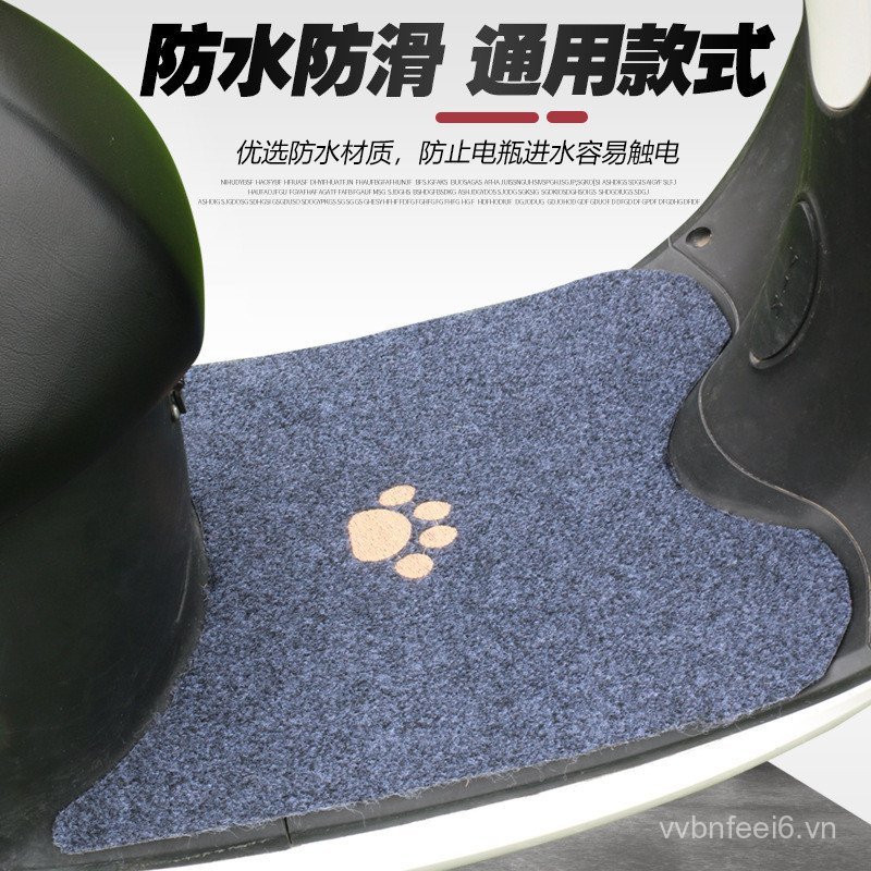 Pin Điện Bàn Đạp Xe Điện Bàn Đạp Xe Máy Thảm Chống Thấm Nước Chống Trơn Trượt Bốn Mùa Đa Năng Tự Cắt
