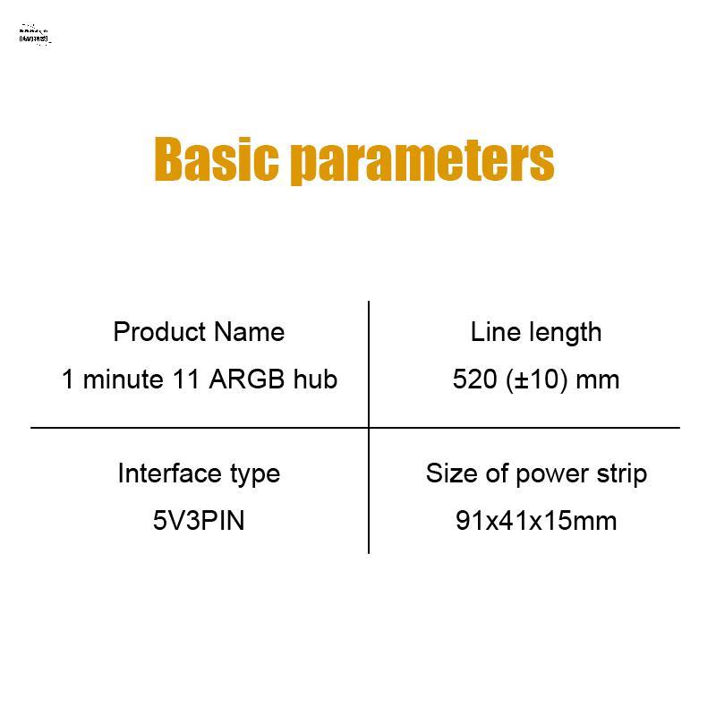 GoGoHome PC Quạt Làm Mát ARGB HUB 1 Đến 11 5V 3Pin Dải LED Ánh Sáng HUB Adapter SATA Power ARGB Fan 