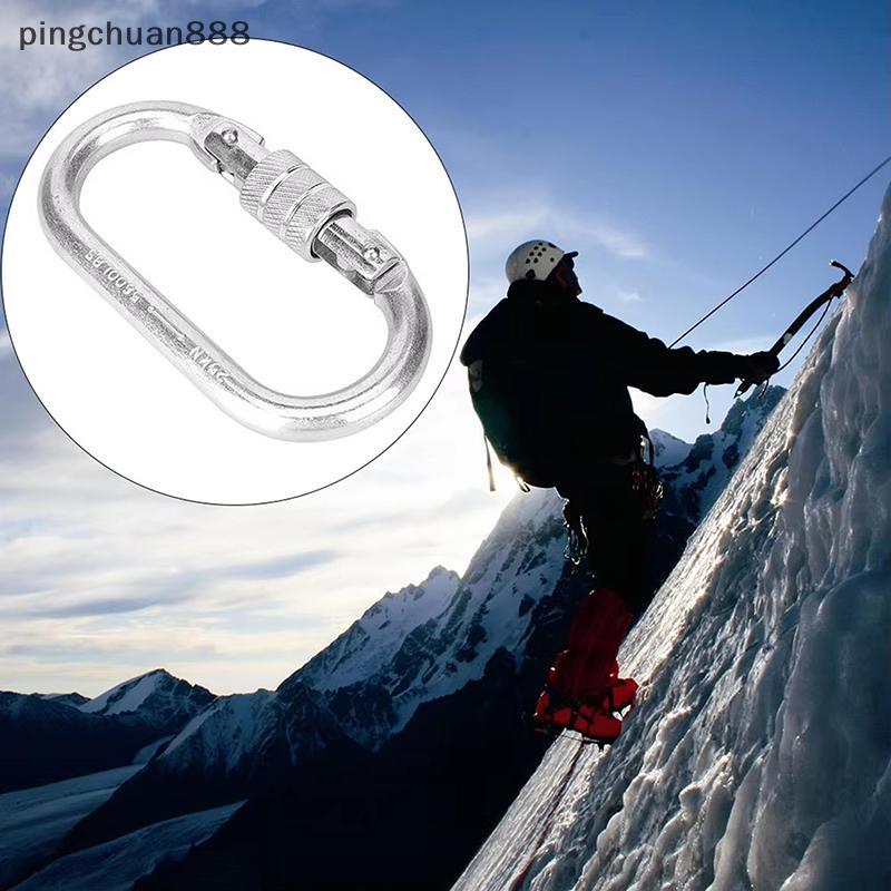 Pingchuan888 25KN Độ bền cao Leo núi an toàn Lo Bule Điện di hình chữ O Chuyên nghiệp Carabiner Rapp