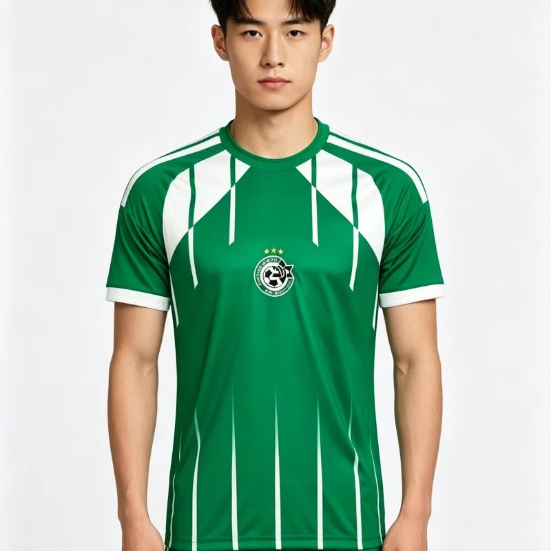 2026 Maccabi Haifa Áo Bóng Đá Nam Nữ Mùa Hè Thể Thao Áo Thun Thoáng Khí Nhanh Khô Dạo Phố FamilyMatching