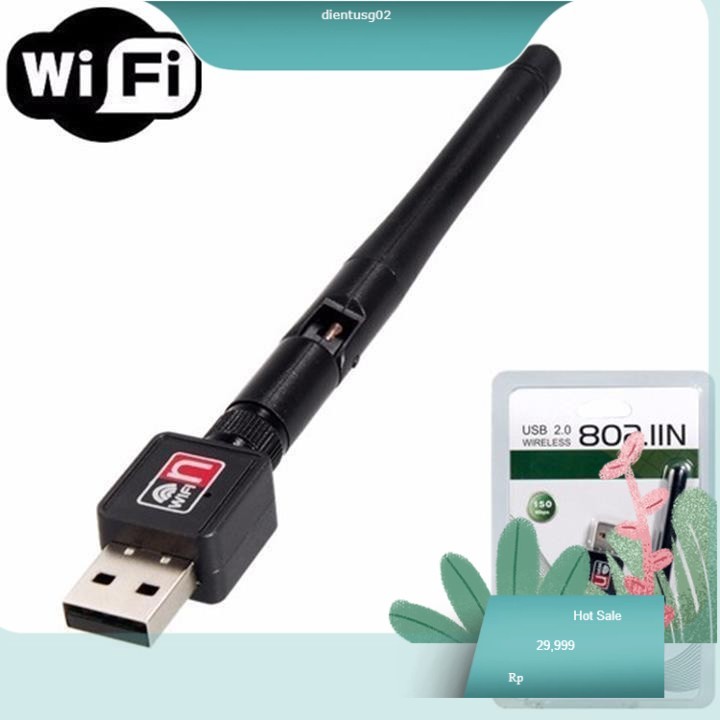Bộ thu sóng wifi,USB Thu Wifi 802.11 Có Anten,card wifi usb có anten Futureworld 802N tốc độ 150Mbps