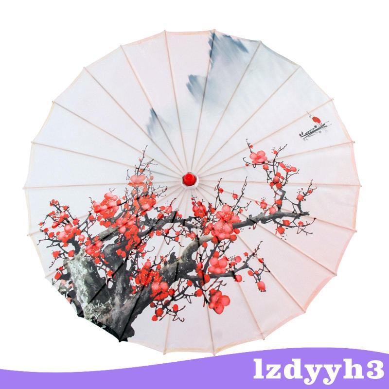 Trung Quốc Dầu Ô Giấy Nghệ Thuật Trung Quốc Cổ Điển Nhảy Dù 32 Inch Tre Lụa Dù Cho Làng Phong Cảnh T