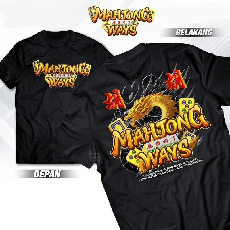 Áo thun COD 2025 Nam Cool A-Line Rapper Mahjong Way 2 Dragon Packoy PG Soft Mahjong
