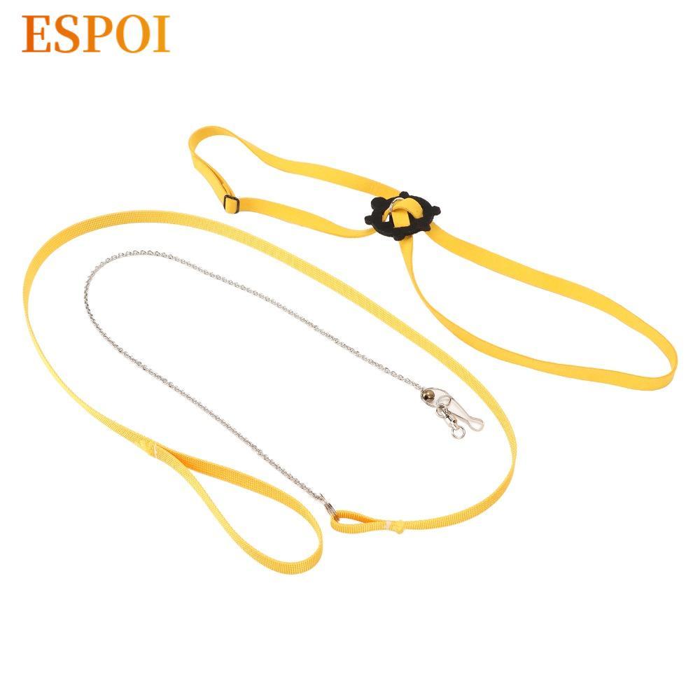 Dây xích dây nịt rùa ESPOI, Webbing Polyester, Lông cừu da lộn, Dây nịt rùa thú cưng, Vòng kim loại 