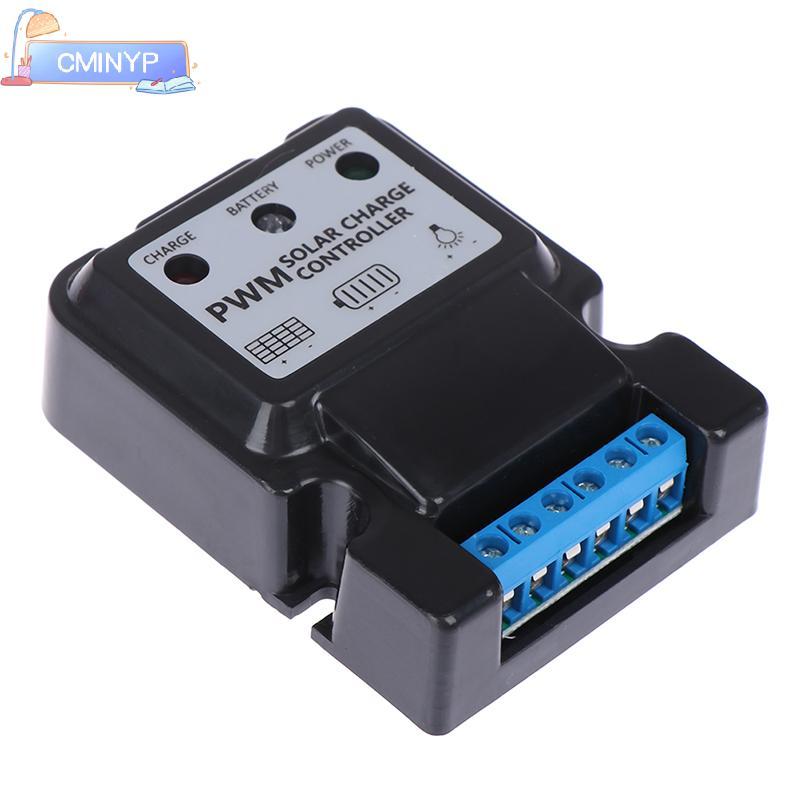 CMINYP 1Pc 6V 12V 10A Bộ điều khiển sạc bảng điều khiển năng lượng mặt trời tự động Bộ điều chỉnh sạ