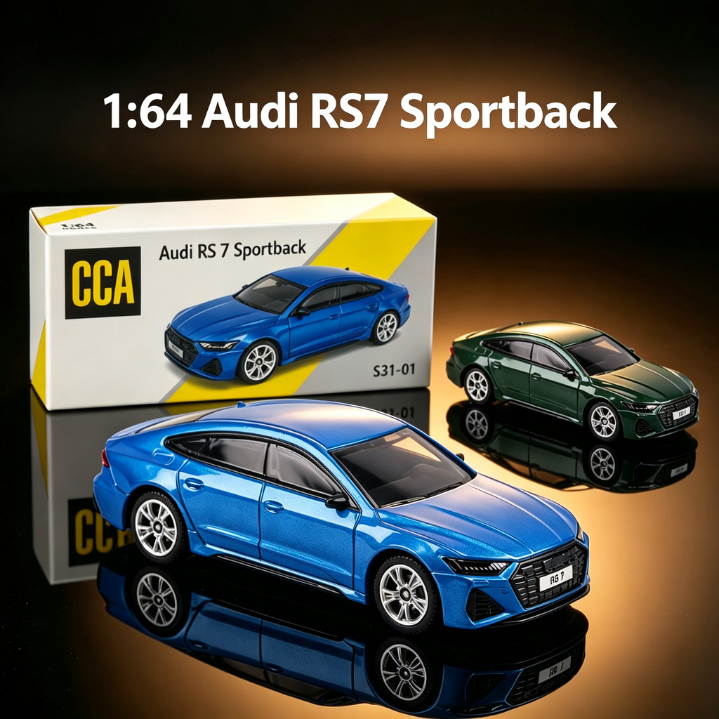 CCA 1/64 Audi RS7 Sportback Mô Hình Xe Mô Phỏng Quy Mô Nhỏ Hợp Kim Xe Ô Tô Mô Hình Trẻ Em Bé Trai Bộ