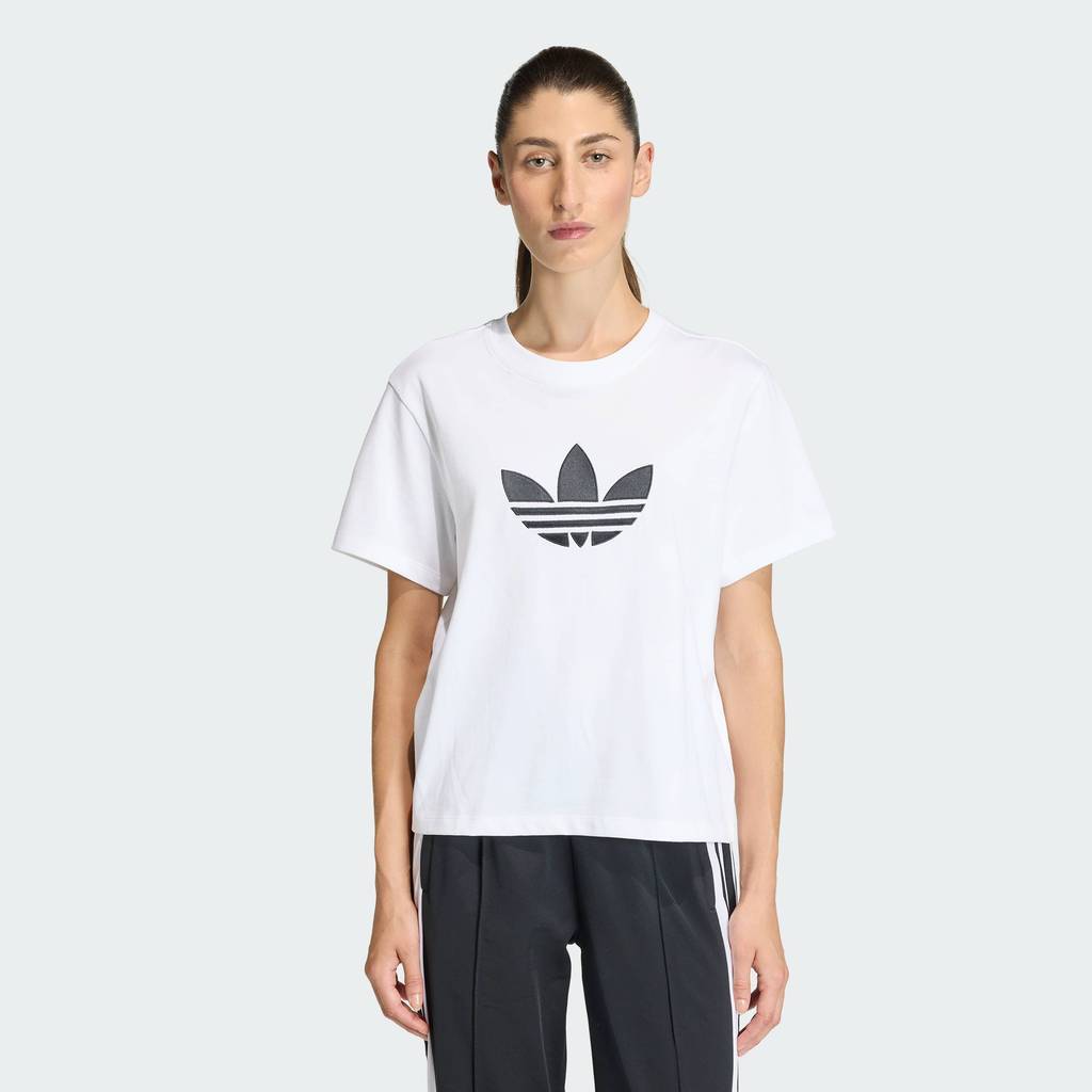 adidas Lifestyle TREFOIL TEE BOXY Women White KD6225