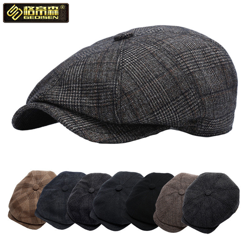 Mũ Beret Peaky Blinder, Mũ lưỡi trai, Mũ Newsboy nam, Mũ Newsboy mùa thu đông