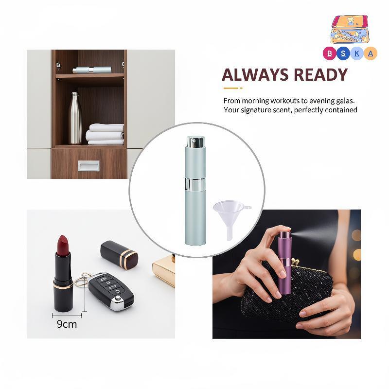 [BSKA] 4 Chai Nước Hoa Du Lịch Có Thể Đổ Lại Chống Rò Rỉ 8ml Nước Hoa Rỗng Cologne Atomizers Cho Kỳ 