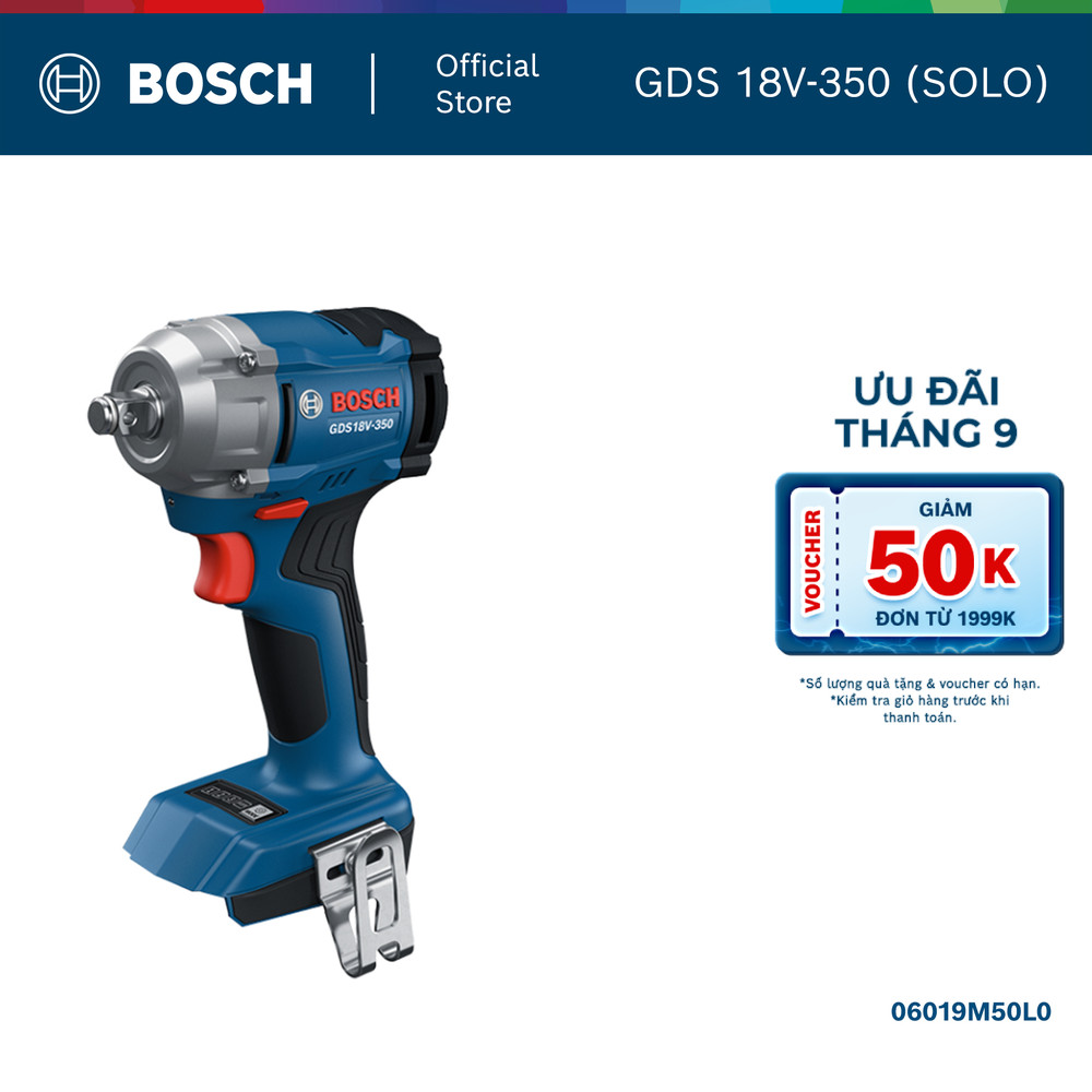 Máy siết ốc dùng pin Bosch GDS 18V-350 Solo