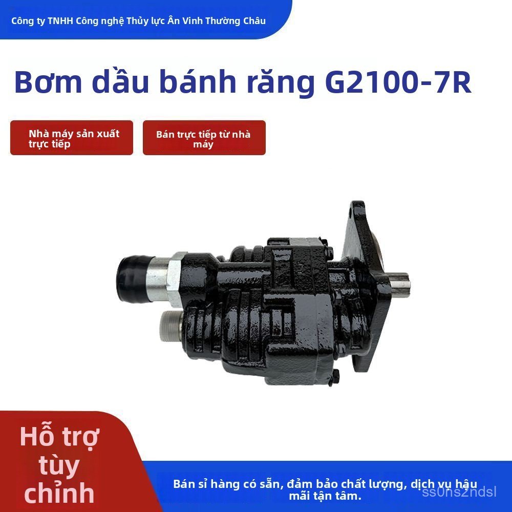 Bơm bánh răng dầu thủy lực G2100-7R xe ben xe tải bơm bánh răng cẩu bơm piston