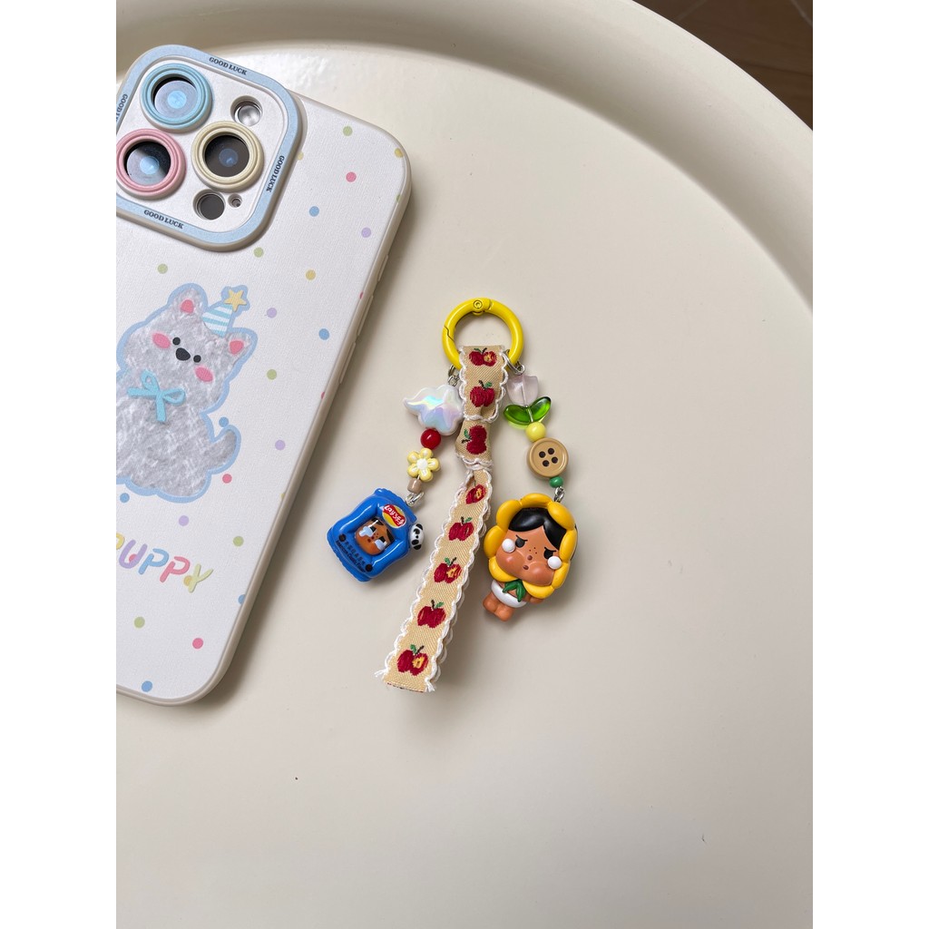 Cry Cry Baby Change Baby DIY Dây chuyền điện thoại di động Móc chìa khóa Hướng dương Đồ trang trí Sw