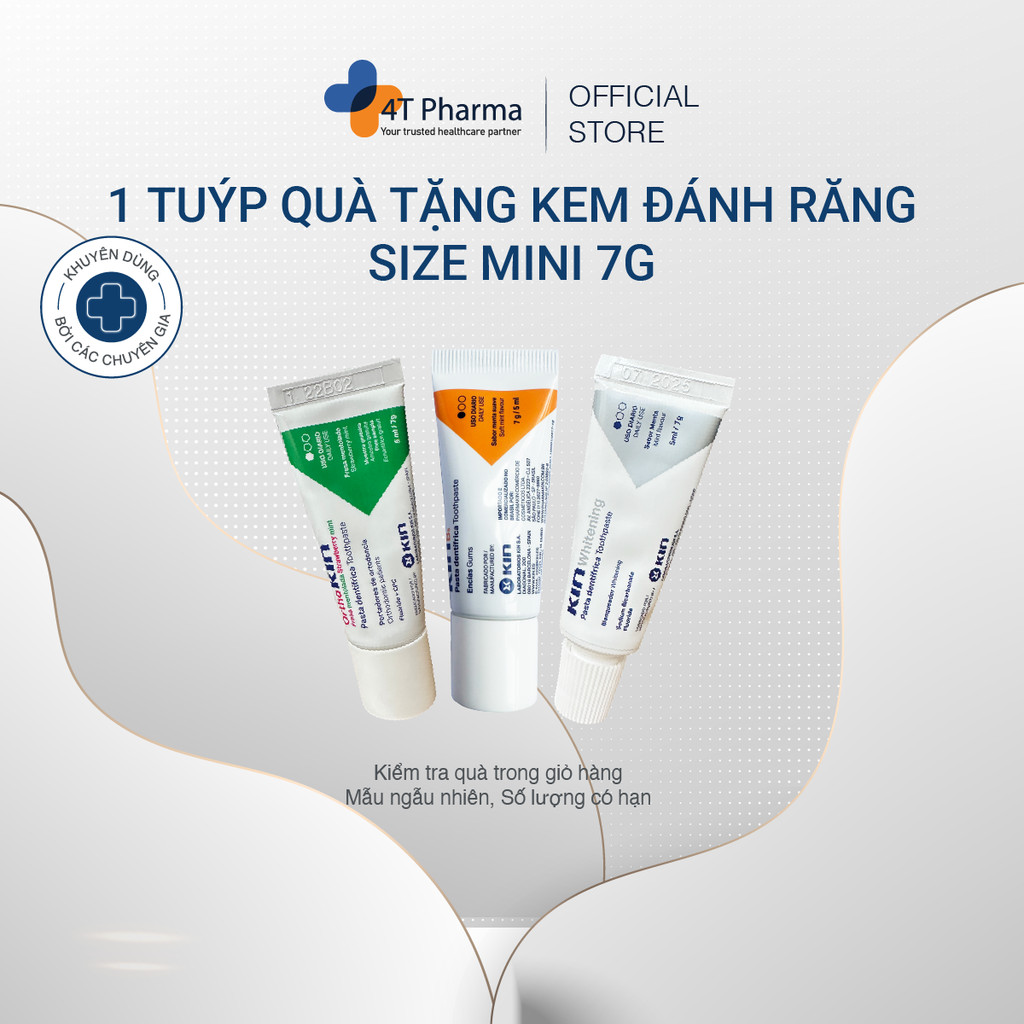 [Haien Store][QUÀ TẶNG KHÔNG BÁN] 1 Kem Đánh Răng KIN B5, Ortho, Whitening Size Mini 7g, mẫu ngẫu nh