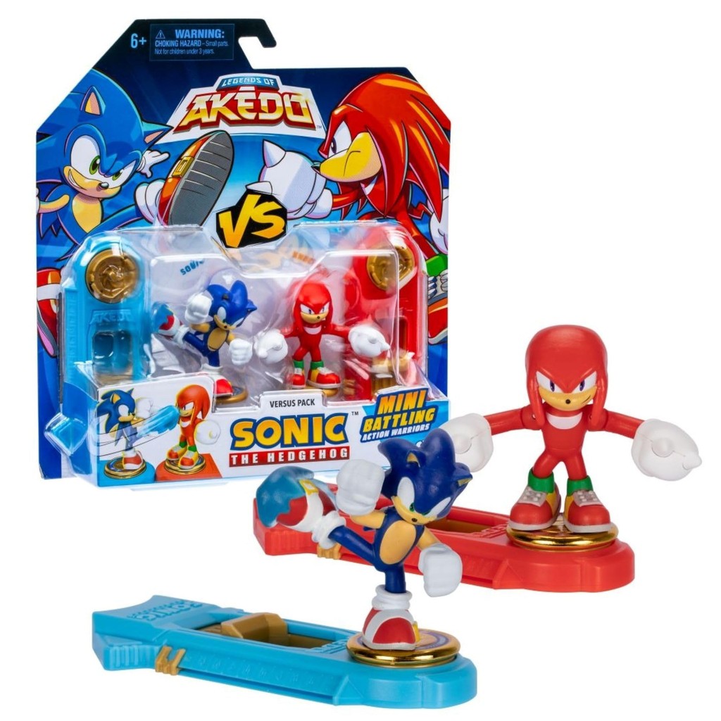 Akedo Sản phẩm chính hãng của Nhật Bản Hassy Top-In Versus Pack Sonic VS Knuckles Huyền thoại Akedo 