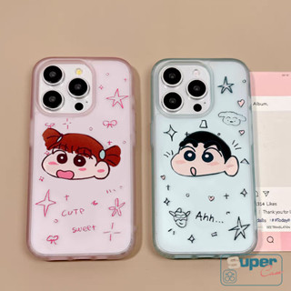  Ốp Lưng Cho Redmi 14C 12C 13C 10C 9C A3 A2 A1 9A 10 9C NFC 9T 10A Note 9 8 11 12 11s 10 13 10S Pro Mi 11 Cặp Đôi Crayon Shin-chan Star Soft Cover 