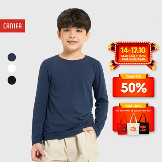 Áo body bé trai CANIFA cổ tròn dài tay giữ nhiệt tốt PS 2IT25W002