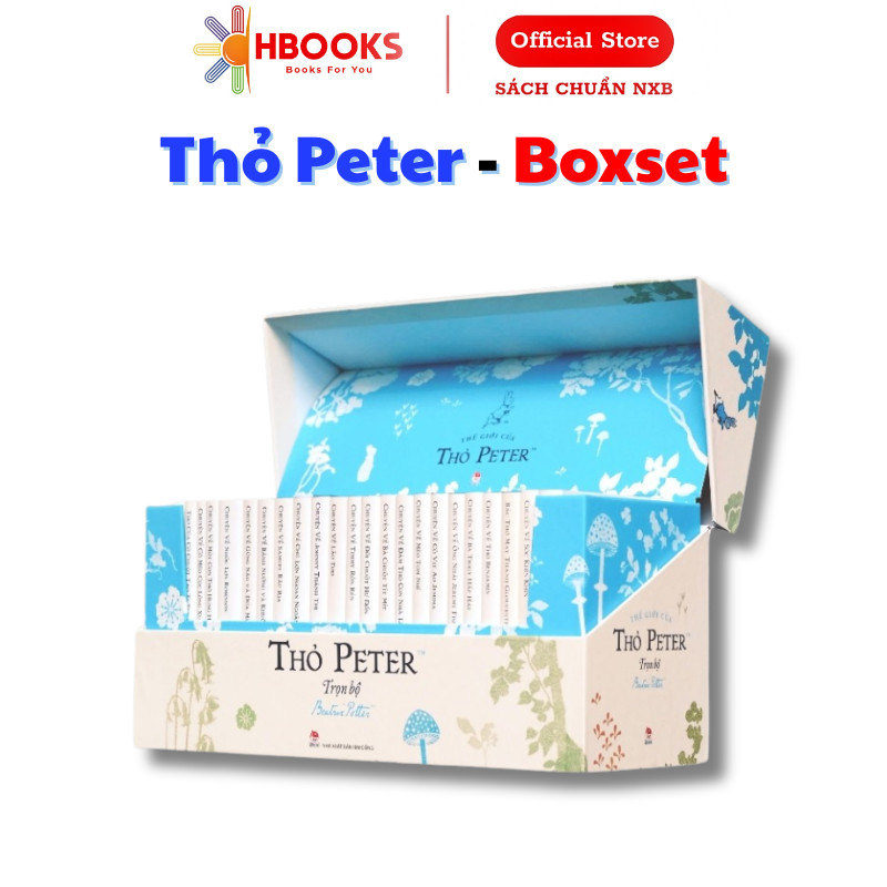 Sách - Truyện -Boxset "Thế giới của thỏ Peter" - Trọn bộ 23 truyện gốc của tác giả Beatrix Potter