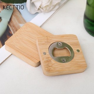 Dụng cụ mở bia KECTTIO, Dụng cụ mở chai tre tròn vuông, Dụng cụ mở chai bia bằng gỗ từ tính đa năng cho quán Bar nhà bếp gia đình