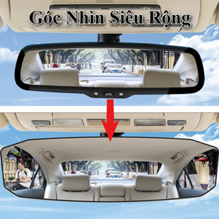 Gương Chiếu Hậu Cầu Lồi Góc Siêu Rộng, Chống Chói, Tầm Nhìn Rõ Nét, Dễ Lắp Đặt, Phù Hợp Mọi Xe Hơi,2 Kích Thước