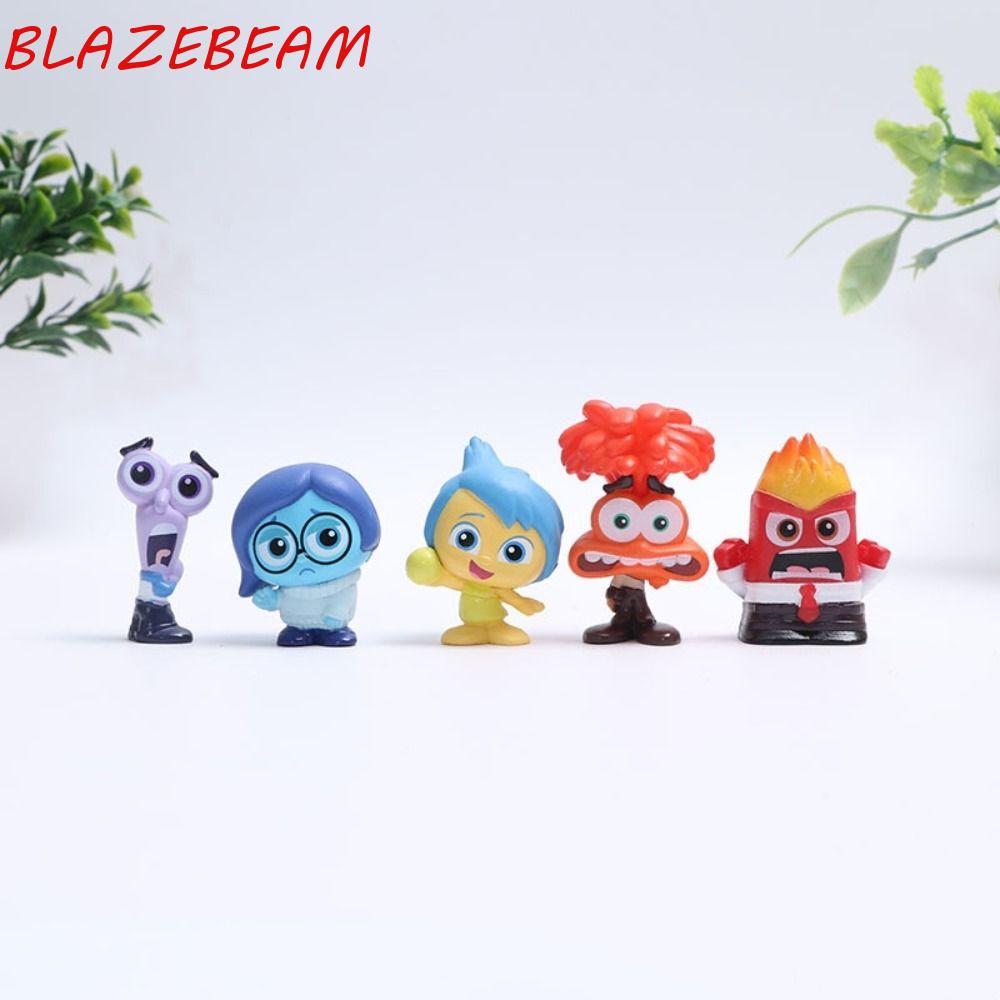 BLAZEBEAM 9 Cái / bộ Inside Out 2 Nhân Vật Hành Động, Phim Hoạt Hình PVC Inside Out 2 Đồ Chơi Mô Hìn