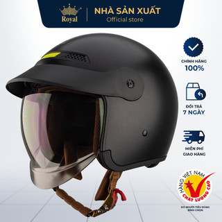  Mũ Bảo Hiểm Royal Chính Hãng Kính Âm Cao Cấp Hợp Nam Nữ Nón Bảo Hiểm Royal 1 2  3 4 Đủ Size Mũ Royal Nhà Sản Xuất 