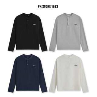  Áo Thun Dài Tay Cổ Tàu Thêu Form Regular PN.Store 1993 Chất Liệu Small Waffle Mềm Mịn Unisex Nam Nữ Local Brand PAD1 