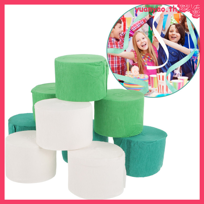 Đảng Crepe Giấy Streamer Xanh Màu Sinh Nhật Streamer yuanyao