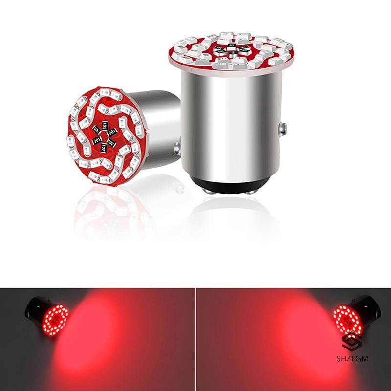 [SHZTGM] 2 Chiếc 1156 1157 Led RGB 2025 30LED DRL Đèn Dừng Đảo Chiều Đèn Đỗ Xe 12V Xe Máy Nhấp Nháy 