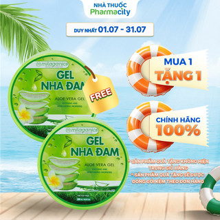Gel Nha Đam Milaganics Giữ Ẩm Cho Da (Hũ 300ml)