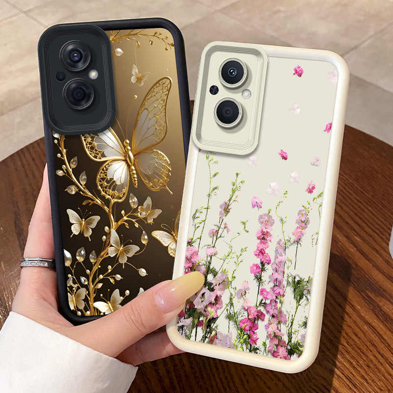 Dành Cho OPPO A96 5G / OPPO F21 Pro 5G / F21S Pro 5G Ốp Điện Thoại Hoa Dễ Thương Hoạt Hình Thời Tran